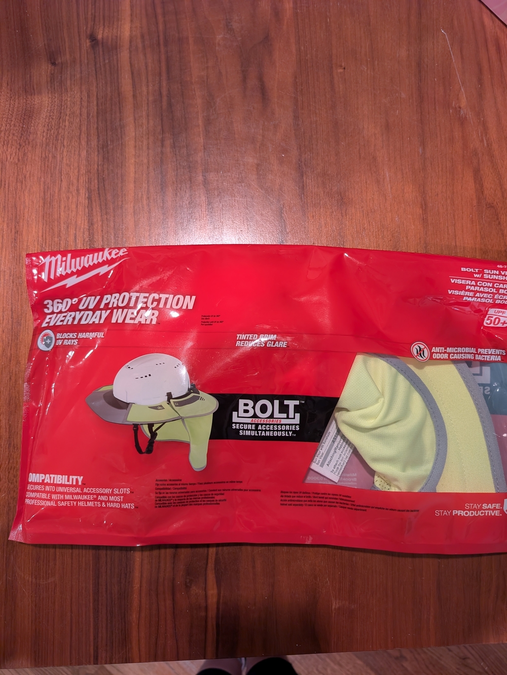 Milwaukee BOLT Sunshade 48-73-1070 Hi-Vis Hard Hat Accessory New